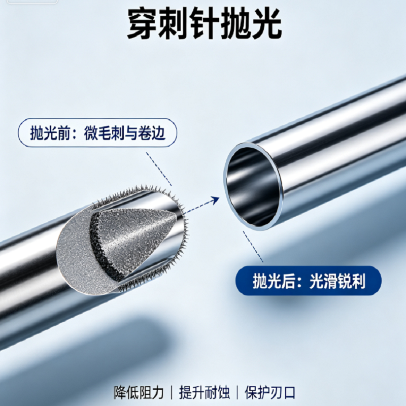 穿刺针抛光